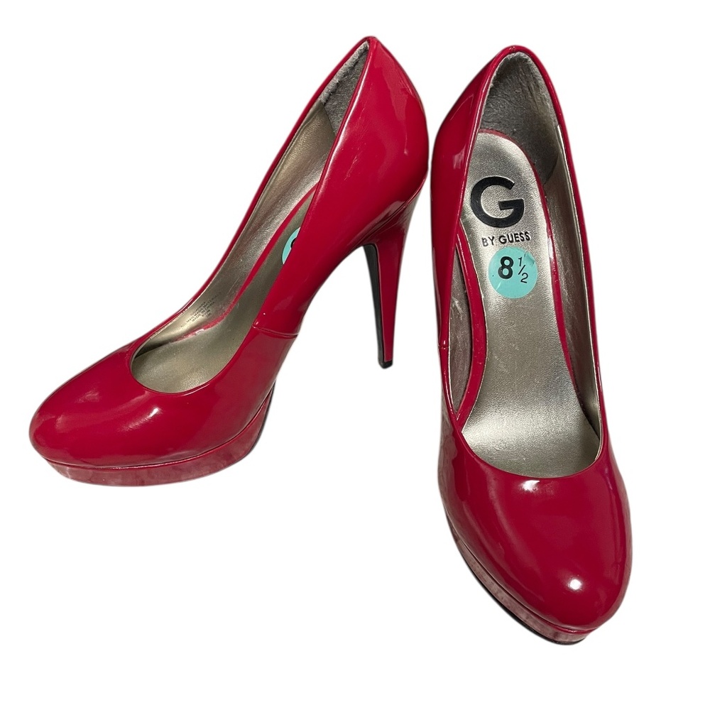 Women's G by Guess Winna Red Stilettos Size 8 1/2
